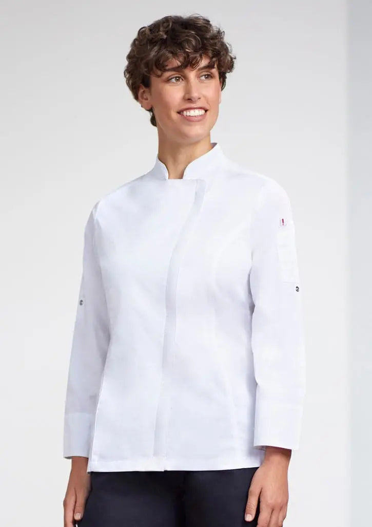 Biz Collection Womens Alfresco Long Sleeve Chef Jacket CH330LL - City Workwear